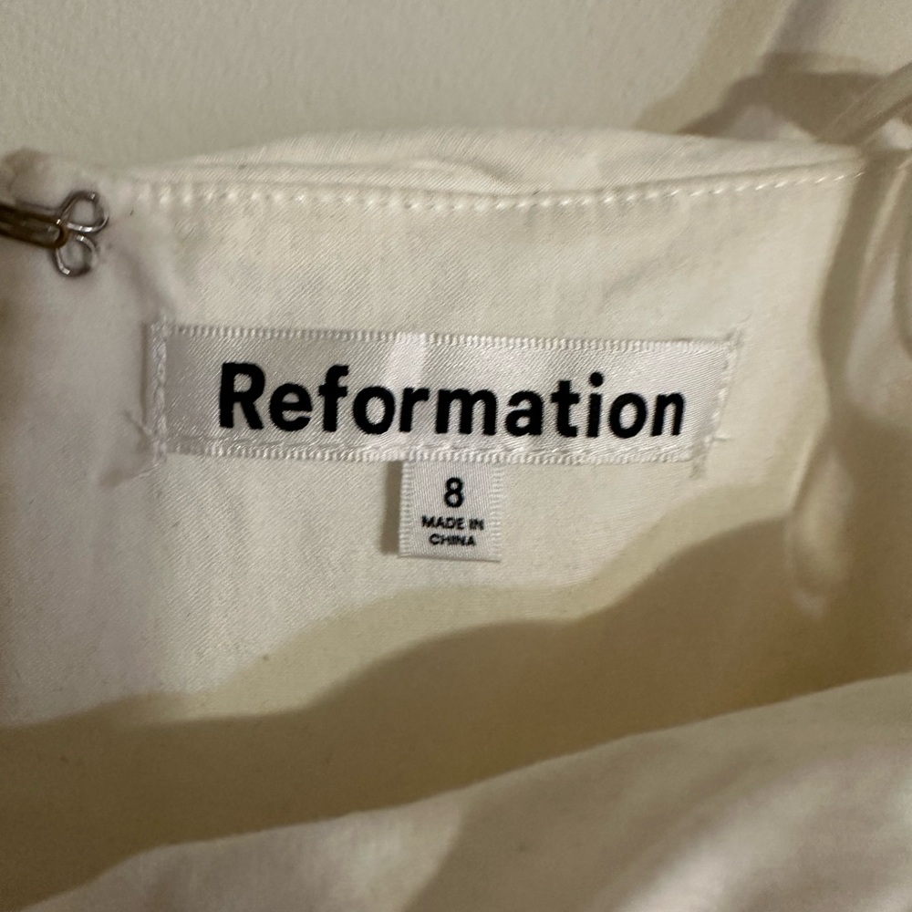 Reformation White Catarina Mini Dress - Picture 7 of 9
